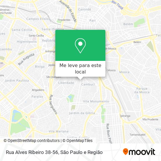 Rua Alves Ribeiro 38-56 mapa