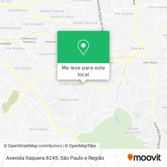 Avenida Itaquera 8245 mapa