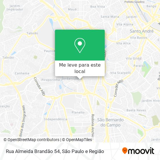 Rua Almeida Brandão 54 mapa