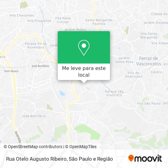 Rua Otelo Augusto Ribeiro mapa