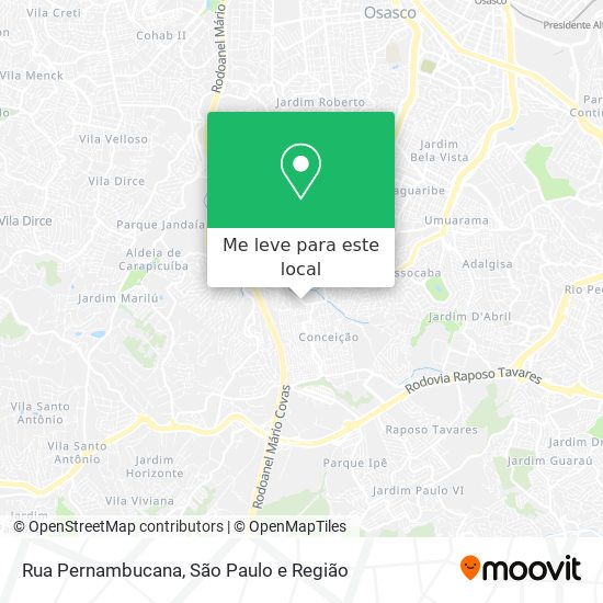 Rua Pernambucana mapa