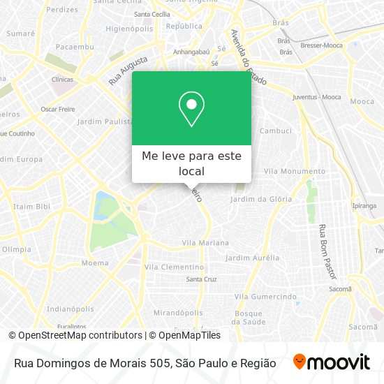 Rua Domingos de Morais 505 mapa