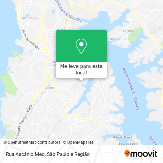 Rua Ascânio Meo mapa