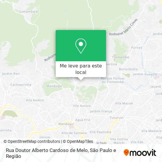 Rua Doutor Alberto Cardoso de Melo mapa