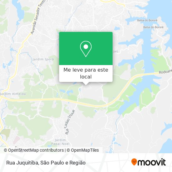 Rua Juquitiba mapa