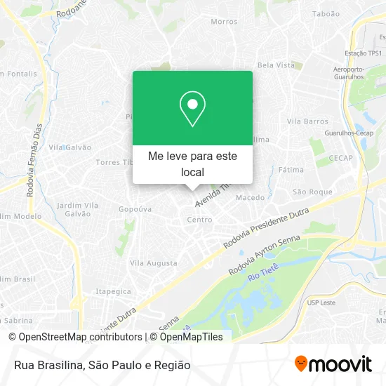 Rua Brasilina mapa