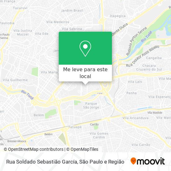 Rua Soldado Sebastião García mapa