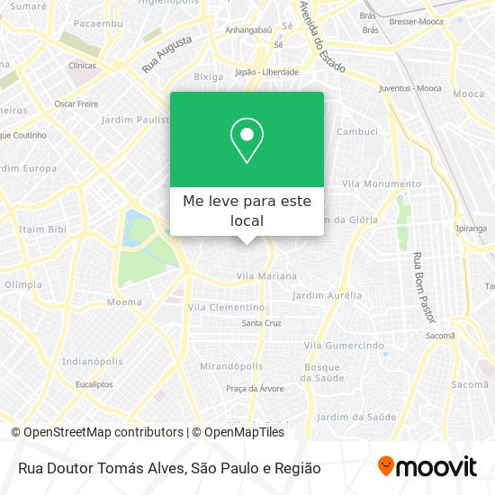 Rua Doutor Tomás Alves mapa