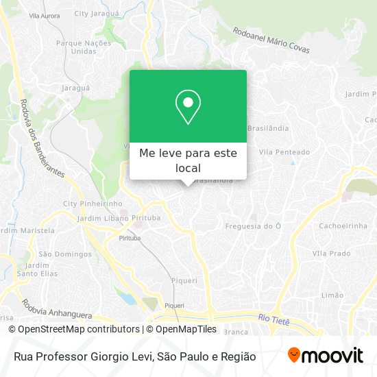 Rua Professor Giorgio Levi mapa
