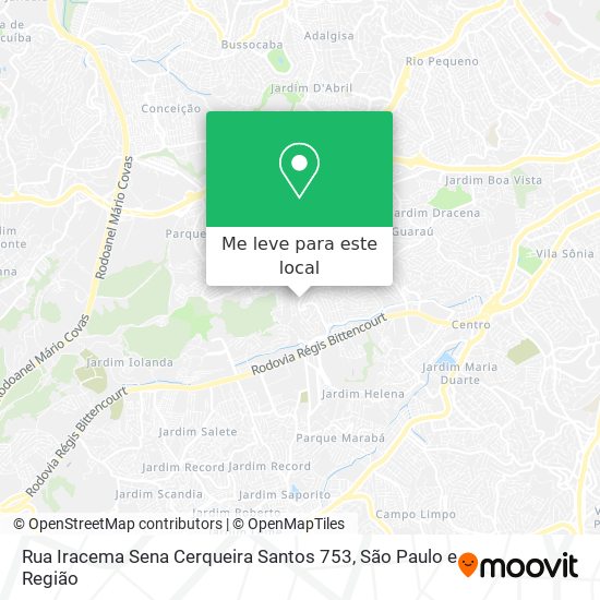 Rua Iracema Sena Cerqueira Santos 753 mapa