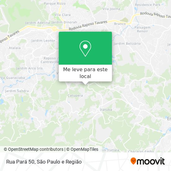 Rua Pará 50 mapa