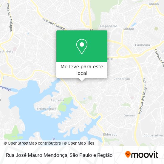 Rua José Mauro Mendonça mapa