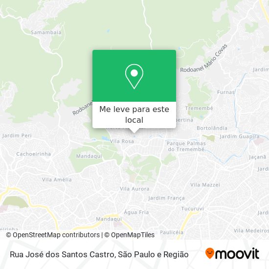 Rua José dos Santos Castro mapa