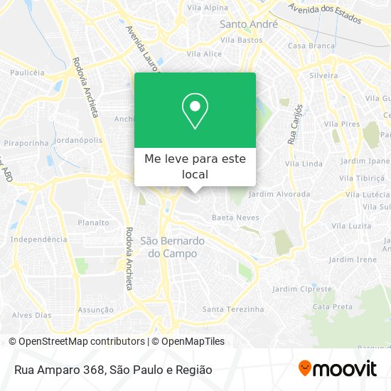 Rua Amparo 368 mapa