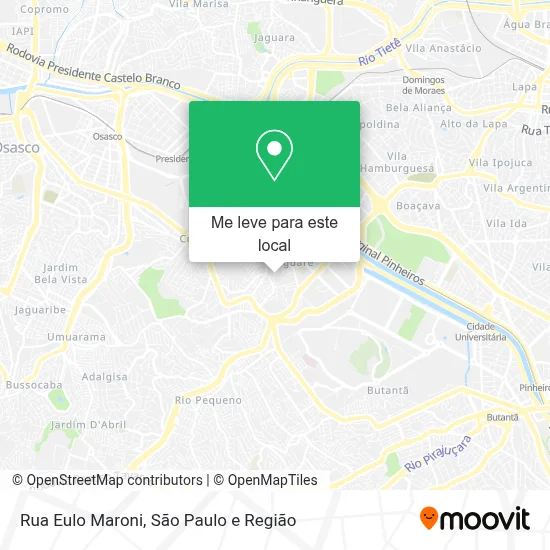 Rua Eulo Maroni mapa