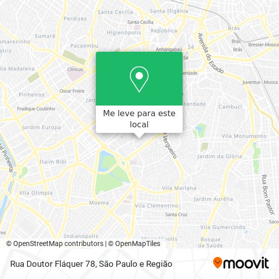 Rua Doutor Fláquer 78 mapa