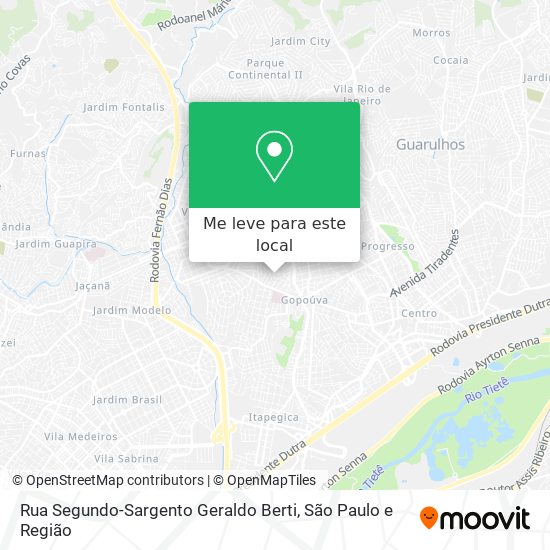 Rua Segundo-Sargento Geraldo Berti mapa