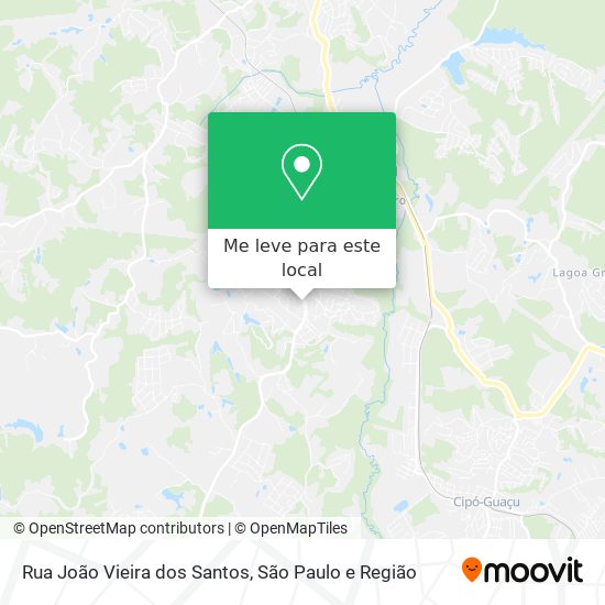 Rua João Vieira dos Santos mapa