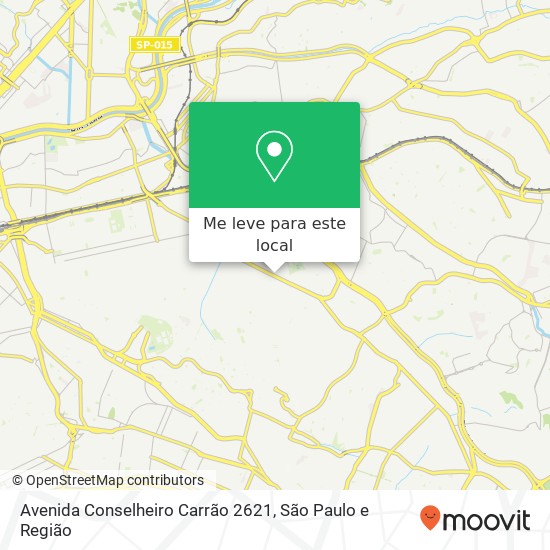 Avenida Conselheiro Carrão 2621 mapa