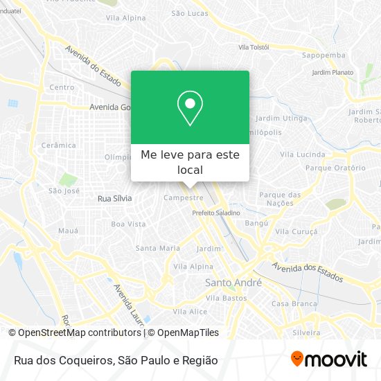 Rua dos Coqueiros mapa