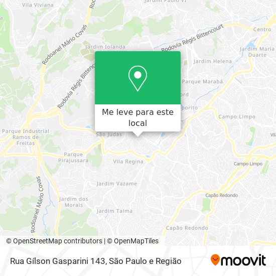 Rua Gílson Gasparini 143 mapa