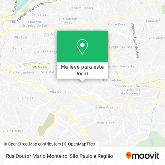 Rua Doutor Mario Monteiro mapa