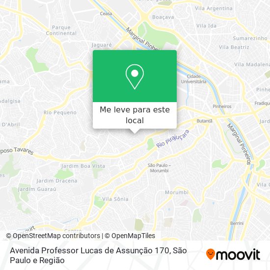 Avenida Professor Lucas de Assunção 170 mapa