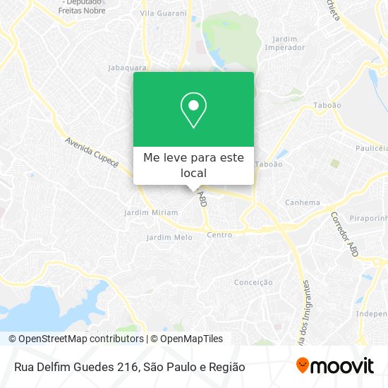 Rua Delfim Guedes 216 mapa