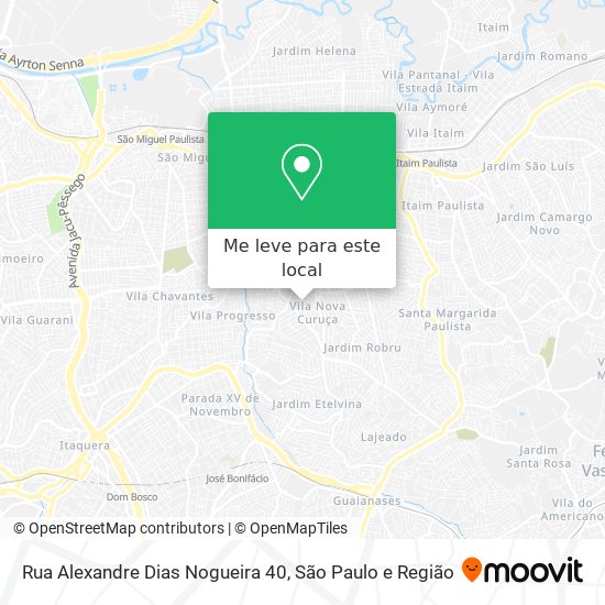 Rua Alexandre Dias Nogueira 40 mapa