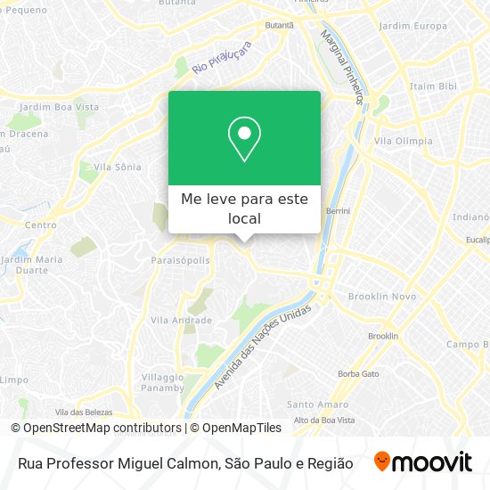 Rua Professor Miguel Calmon mapa