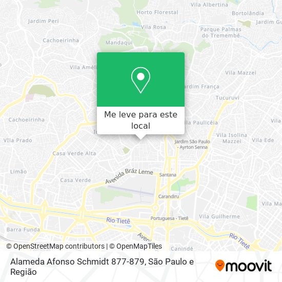 Alameda Afonso Schmidt 877-879 mapa
