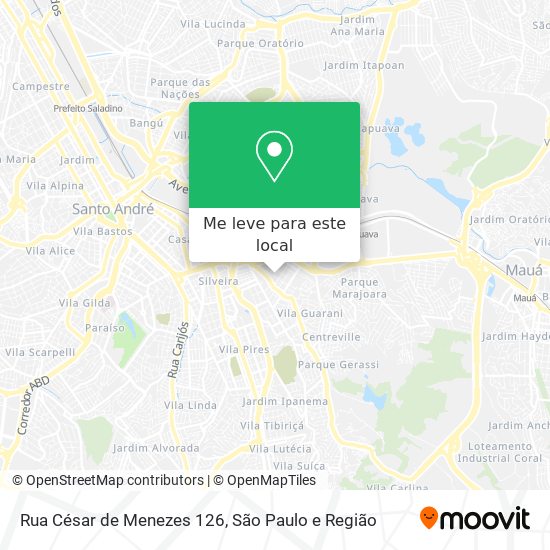 Rua César de Menezes 126 mapa