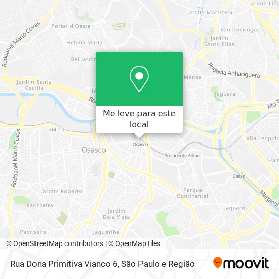 Rua Dona Primitiva Vianco 6 mapa