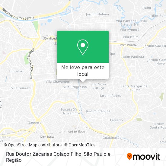 Rua Doutor Zacarias Colaço Filho mapa