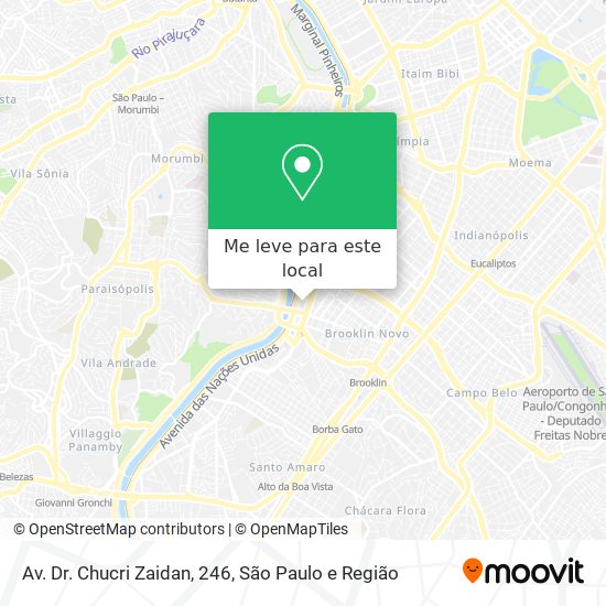 Av. Dr. Chucri Zaidan, 246 mapa
