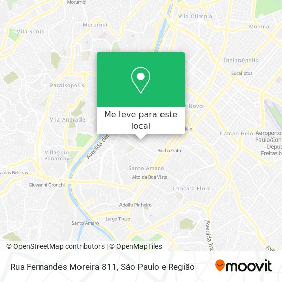 Rua Fernandes Moreira 811 mapa