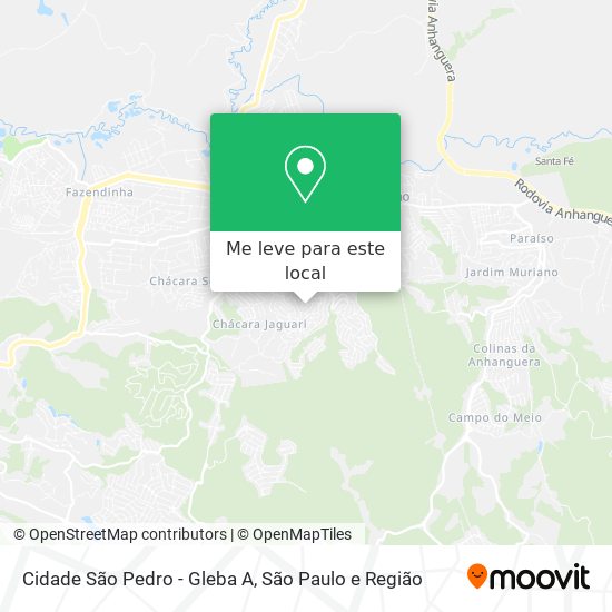 Cidade São Pedro - Gleba A mapa