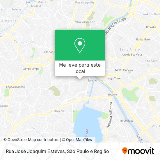 Rua José Joaquim Esteves mapa