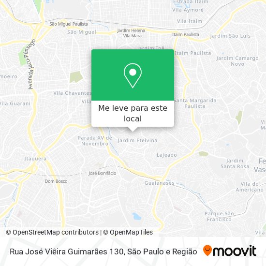 Rua José Viêira Guimarães 130 mapa