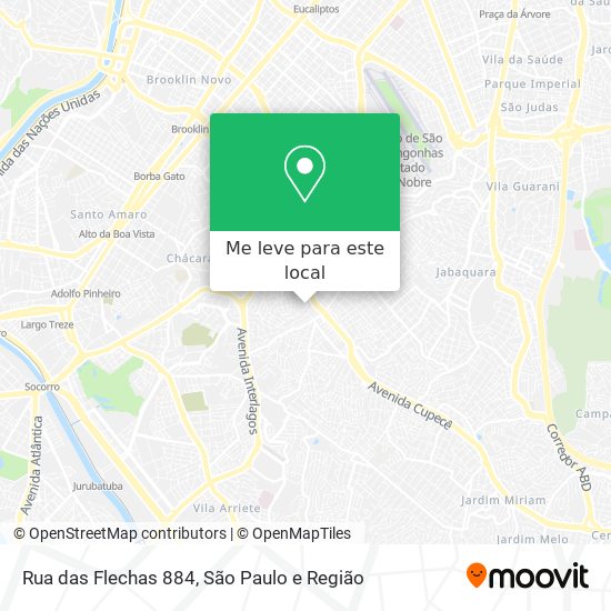 Rua das Flechas 884 mapa