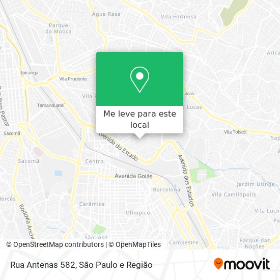 Rua Antenas 582 mapa