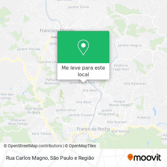 Rua Carlos Magno mapa