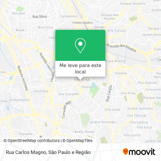 Rua Carlos Magno mapa