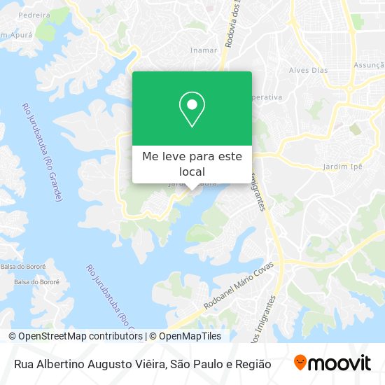 Rua Albertino Augusto Viêira mapa