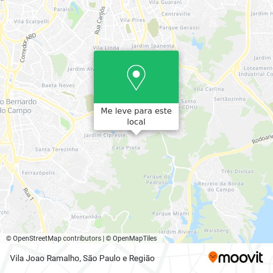 Vila Joao Ramalho mapa