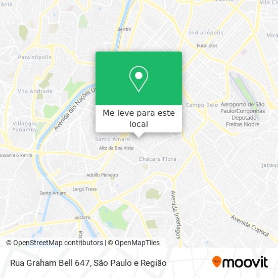 Rua Graham Bell 647 mapa