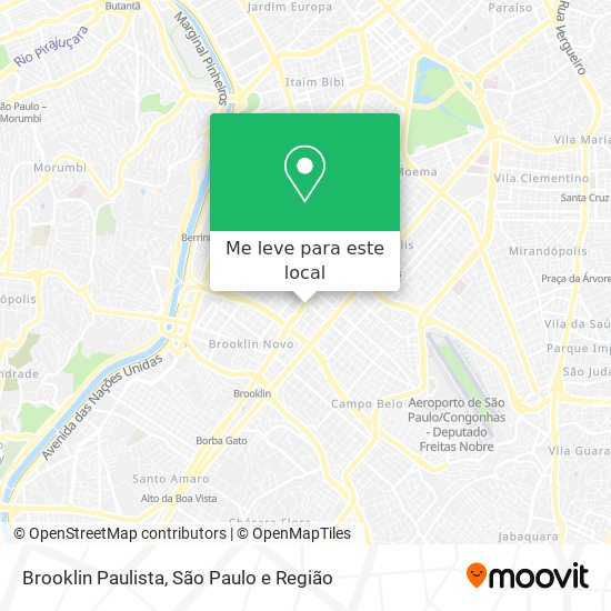 Brooklin Paulista mapa