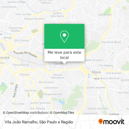 Vila João Ramalho mapa