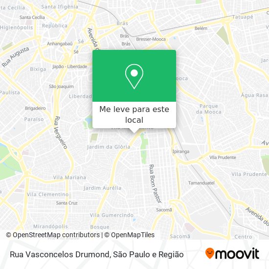 Rua Vasconcelos Drumond mapa