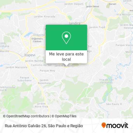 Rua Antônio Galvão 26 mapa